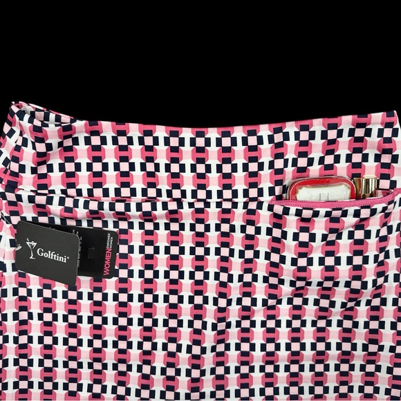 Golftini The Fighter Pink and Black Golf Skort NWT - Picture 7 of 7